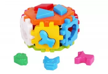 Hexagon educational TechnoK sortator de forme cu animale 