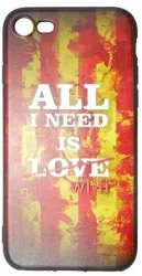 Husa Apple iPhone 7 Plus Multicolor Mesaj Love 