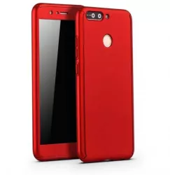 Husa Apple iPhone X Full Cover 360 Rosu + Folie Cadou 
