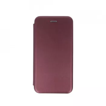 Husa de protectie Flippy compatibila cu Apple iPhone 12 Pro Max Magnet Book Case Bordo 
