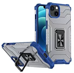 Husa de protectie Flippy compatibila cu Apple iPhone 13 Mini Acrylic Armor cu suport Albastru 