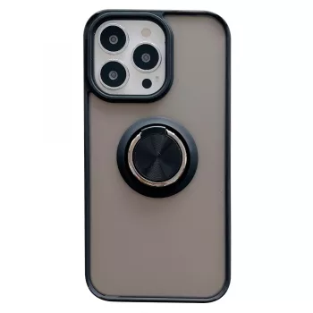 Husa de protectie Flippy compatibila cu Apple iPhone 13 Mini Defender cu prindere inel Negru 
