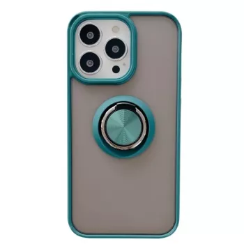 Husa de protectie Flippy compatibila cu Apple iPhone 13 Pro Max Defender cu prindere inel Verde 