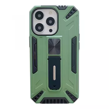 Husa de protectie Flippy pentru Apple iPhone 13 Defender Sergeant Brave cu suport Verde 