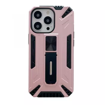 Husa de protectie Flippy pentru Apple iPhone 13 Pro Defender Sergeant Brave cu suport Roz Auriu 