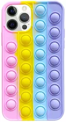 Husa de protectie Flippy Pop It compatibila cu Apple iPhone 13 Pro Max Model 8 Multicolor 