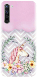 Husa din silicon compatibila cu Oppo Find X2 Lite - model Aesthetic Unicorn 