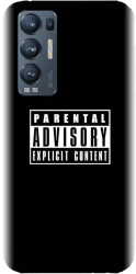 Husa din silicon compatibila cu Oppo Find X3 Neo - model Parental Advisory 