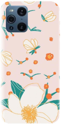 Husa din silicon compatibila cu Oppo Find X3 Pro - model Floral 