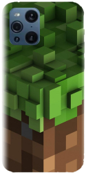 Husa din silicon compatibila cu Oppo Find X3 Pro - model Minecraft 