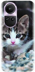 Husa din silicon compatibila cu Oppo Reno 10 - model Animal Cat 