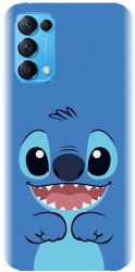 Husa din silicon compatibila cu Oppo Reno 5 4g /5g /5K - model Stitch 