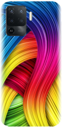 Husa din silicon compatibila cu Oppo Reno 5 Lite - model Culori 