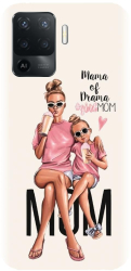 Husa din silicon compatibila cu Oppo Reno 5 Lite - model Mama 