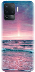 Husa din silicon compatibila cu Oppo Reno 5 Lite - model Ocean 