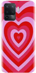 Husa din silicon compatibila cu Oppo Reno 5 Lite - model PPG Heart Tunnel 