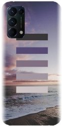 Husa din silicon compatibila cu Oppo Reno 5 PRO 5g - model Plaja Tropicala 