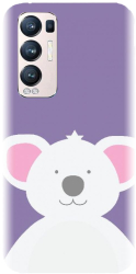 Husa din silicon compatibila cu Oppo Reno 5 PRO PLUS - model Urs Koala 