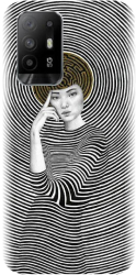 Husa din silicon compatibila cu Oppo Reno 5z - model Collage Maze 