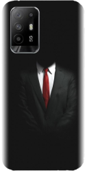 Husa din silicon compatibila cu Oppo Reno 5z - model Mystery Man In Suit 