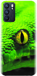Husa din silicon compatibila cu Oppo Reno 6 5G - model Animal Eye 