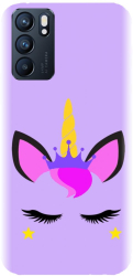 Husa din silicon compatibila cu Oppo Reno 6 5G - model Unicorn Shine 