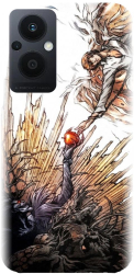 Husa din silicon compatibila cu Oppo Reno 7Z 5G - model Death Note 