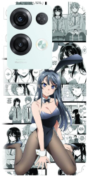 Husa din silicon compatibila cu Oppo Reno 8 Pro 5G Global - model Bunny Girl 