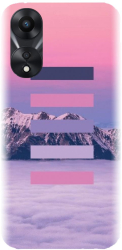 Husa din silicon compatibila cu Oppo Reno 8 T - model Color Scheme Mov 