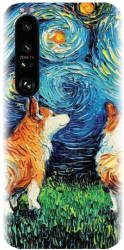 Husa din silicon compatibila cu Sony Xperia 1 III - model Doggy Night 