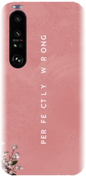 Husa din silicon compatibila cu Sony Xperia 1 III - model Perfectly Wrong 