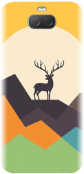 Husa din silicon compatibila cu Sony Xperia 10 - model Abstract Deer 