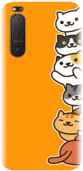 Husa din silicon compatibila cu Sony Xperia 5 II - model Cat Tower 
