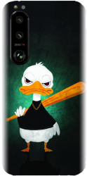 Husa din silicon compatibila cu Sony Xperia 5 III - model Duck With A Bat 