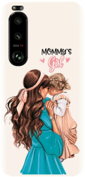 Husa din silicon compatibila cu Sony Xperia 5 III - model Super mama si fetita 