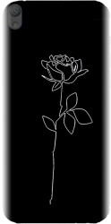 Husa din silicon compatibila cu Sony Xperia E5 - model Black Rose 