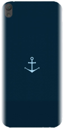 Husa din silicon compatibila cu Sony Xperia E5 - model Blue Navy Anchor Illustration 