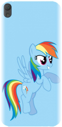 Husa din silicon compatibila cu Sony Xperia E5 - model Rainbow dash 