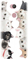 Husa din silicon compatibila cu Sony Xperia L2 - model Cat Party 