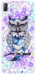 Husa din silicon compatibila cu Sony Xperia L3 - model Abstract Owl 