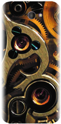 Husa din silicon compatibila cu Sony Xperia M2 - model Clock Mechanism 