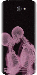 Husa din silicon compatibila cu Sony Xperia M2 - model X Ray 