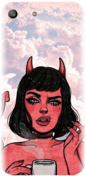 Husa din silicon compatibila cu Sony Xperia M5 - model Trippy Evil Mode 