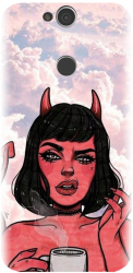 Husa din silicon compatibila cu Sony Xperia XA2 PLUS - model Trippy Evil Mode 