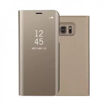 Husa Huawei Mate 10 Lite Flip Cover Oglinda Auriu 