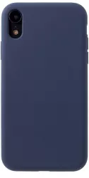 Husa protectie compatibila cu Apple iPhone XR Liquid Silicone Case Albastru inchis 