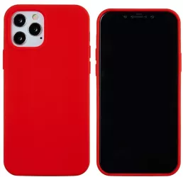 Husa protectie compatibila cu Huawei P Smart Z Liquid Silicone Case Rosu 