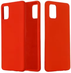 Husa protectie compatibila cu Samsung A71 Liquid Silicone Case Rosu 