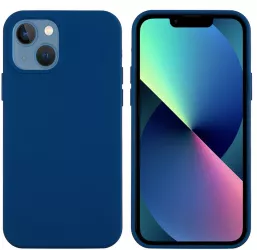 Husa protectie Flippy compatibila cu Samsung S20 FE Liquid Silicone Albastru Inchis 