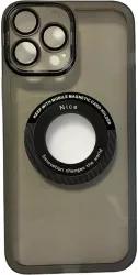 Husa protectie Flippy pentru Apple iPhone 13 Pro decupaj logo magnetica Protectie Camera Negru 
